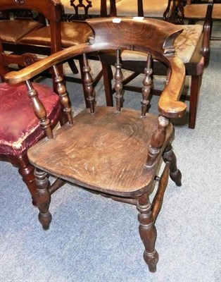 Lot 500 - Oak smoker's bow chair