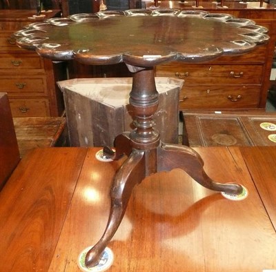 Lot 521 - Mahogany tripod table