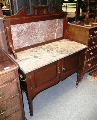 Lot 542 - Marble-top washstand