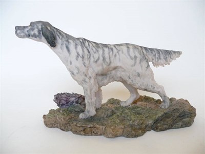 Lot 1021 - A Border Fine Arts 'English Setter', model No. 051 by Anne Wall, dated '78, 12.7cm high