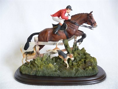 Lot 1025 - Country Artists Huntsman and Hounds 'Over the Fence', by Rob Donaldson, Ltd. edition No....