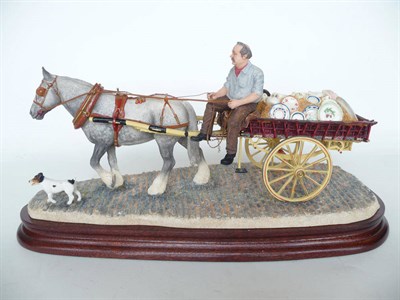 Lot 1030 - Border Fine Arts Romany Gypsy Gordon Boswell and his Bill Wright 'Pot Cart', model No. B1015 by Ray