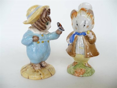 Lot 1053 - Two Beswick Beatrix Potter figures 'Tom Kitten and Butterfly', BP3c and 'Amiable Guinea Pig', BP3b