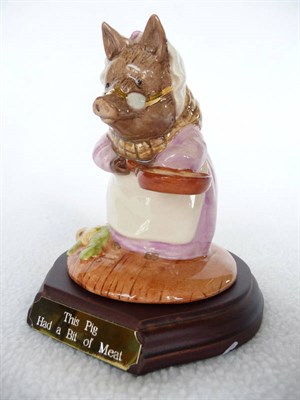 Lot 1067 - Beatrix Potter 'This Pig Had a Bit of Meat', BP9d, Ltd. edition No. 575/1500, 10.1cm high on...