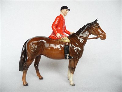 Lot 1100 - Beswick Huntsman on Brown Horse, model No. 1501, gloss, 21cm high