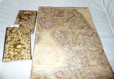 Lot 6 - Cary's New Map of the British Isles, 1815, large folding map in three parts (damp-stained)