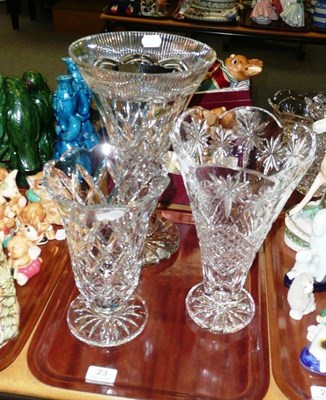 Lot 23 - Three boxed Waterford Crystal vases