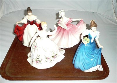 Lot 31 - Four Royal Doulton figures - 'Helen', 'Shirley', 'Sara' and 'Elaine'
