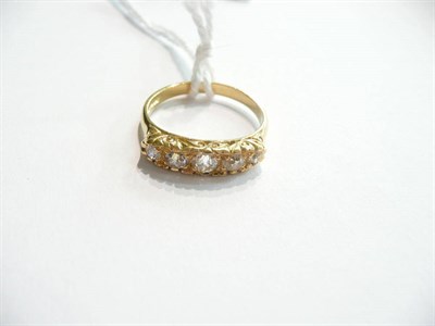 Lot 50 - 18ct gold diamond-set ring