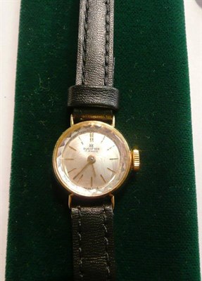 Lot 78 - A lady's 18ct gold wristwatch signed 'Bucherer'