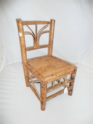 Lot 112 - A child's bamboo chair