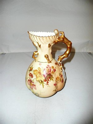 Lot 125 - A Royal Worcester blush ivory jug