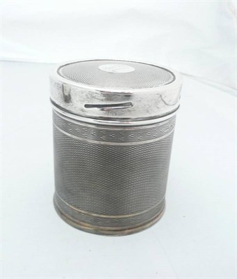 Lot 129 - Silver tea caddy, Sheffield 1936