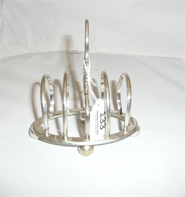 Lot 133 - Silver-plated North Eastern Railway Darlington toast rack