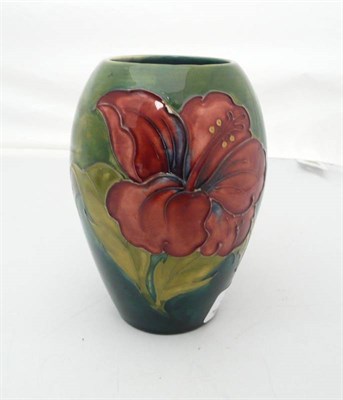 Lot 138 - Moorcroft vase with original label to base