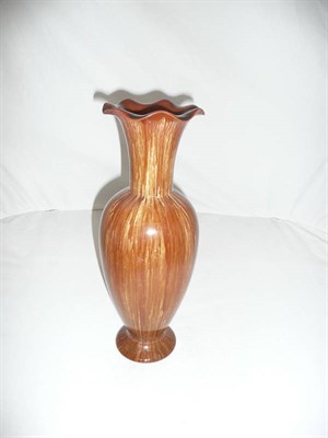 Lot 145 - A brown Linthorpe vase numbered 2219 (restored)