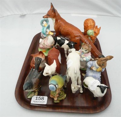 Lot 158 - Collection of Beatrix Potter and Beswick figures