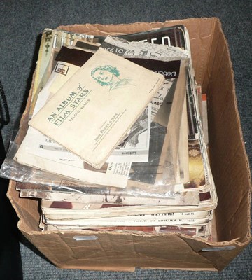 Lot 164 - A collection of 211 Picturegoer magazines from 1941 to 1950 with other film memorabilia