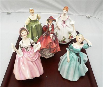 Lot 171 - Five Royal Doulton figurines