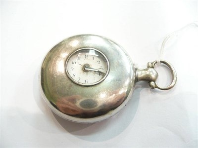 Lot 199 - A silver half hunter pocket watch