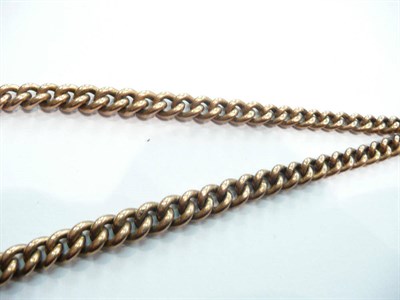 Lot 230 - A 9ct gold watch chain, 52.4g