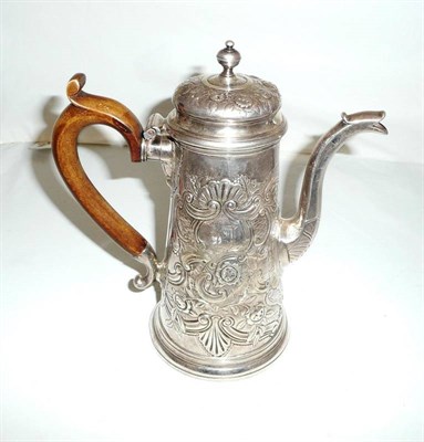 Lot 280 - Georgian silver coffee pot