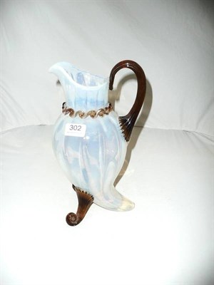 Lot 302 - A Venetian-type glass jug