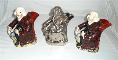 Lot 336 - Three Staffordshire night watchmen (3)