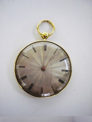 Lot 439 - A Gold Open Faced Cylinder Pocket Watch, signed Leroy & Fils A Paris, Hgers Du Roi, No.20913, circa