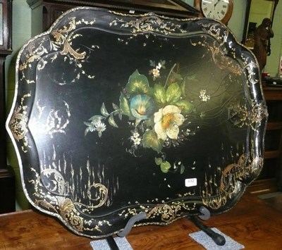 Lot 432 - A papier mache tray