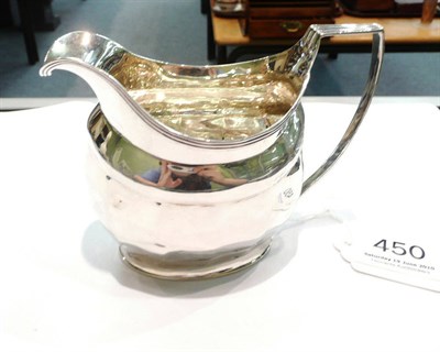 Lot 450 - A small silver cream jug