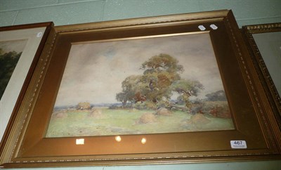 Lot 467 - A E Brockbank, watercolour of hay making