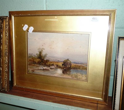 Lot 481 - A mid-19th century rural scene watercolour, unsigned