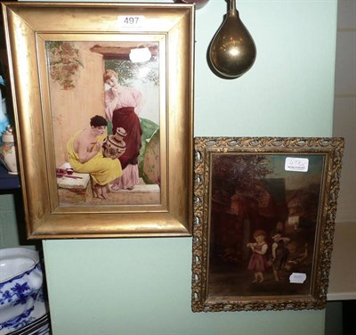 Lot 497 - Two framed crystoleums