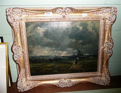 Lot 511 - Oil on canvas The Storm by Hughes-Stanton