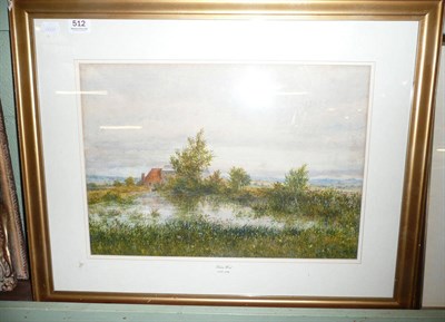 Lot 512 - Robert Wood, Fenland scene, watercolour