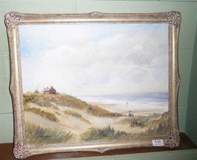 Lot 516 - C M Evans, Druridge Bay, Northumberland, oil on canvas