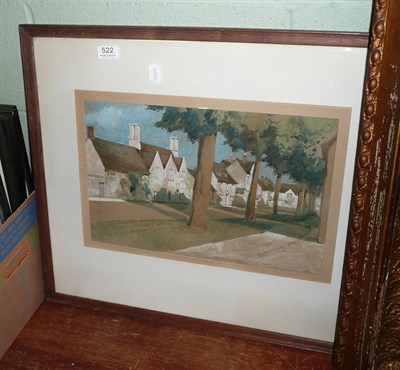 Lot 522 - Watercolour, Donald Blake RA, Sheep Street, Burford