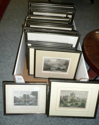 Lot 529 - Thirty assorted framed prints, mainly topographical (one box)