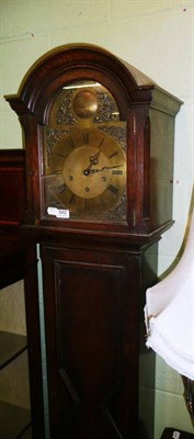 Lot 542 - 1930's three-train oak grandmother clock