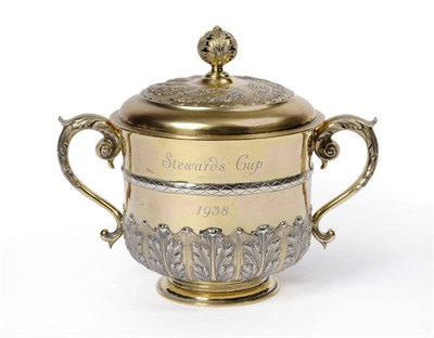 Lot 457 - A George VI Silver Gilt Cup and Cover, Sebastian Garrard for Garrard & Co Ltd, London 1937,...