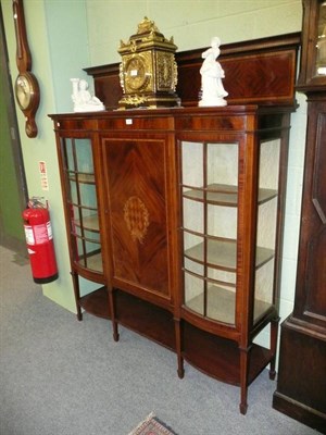 Lot 544 - Edwardian inlaid display cabinet