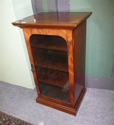 Lot 546 - A glazed mahogany sheet music cabinet