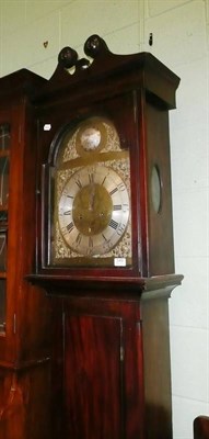 Lot 549 - Mahogany longcase clock brass dial signed J Blaylock langtown (including winder, 2 weights &...