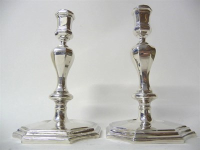 Lot 459 - A Pair of Elizabeth II Cast Table Candlesticks, in early 18th century style, Asprey & Co plc,...