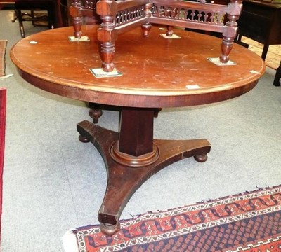 Lot 570 - Victorian mahogany circular breakfast table