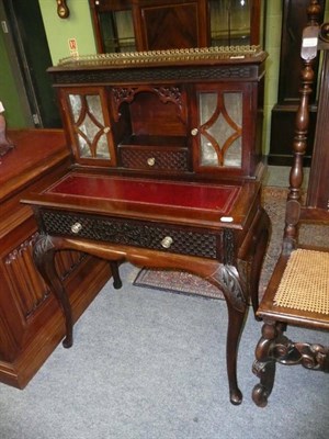 Lot 598 - Edwardian mahogany Bonheur de Jour