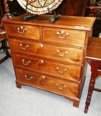 Lot 637 - A 19th century mahogany chest of drawers