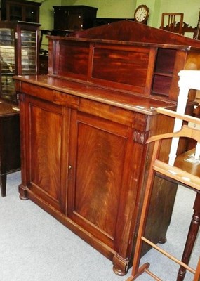 Lot 643 - 19th Century mahogany chiffonier and a clothes horse