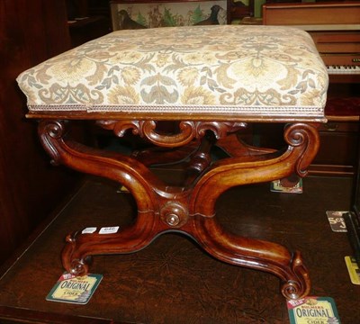 Lot 646 - Mahogany stool